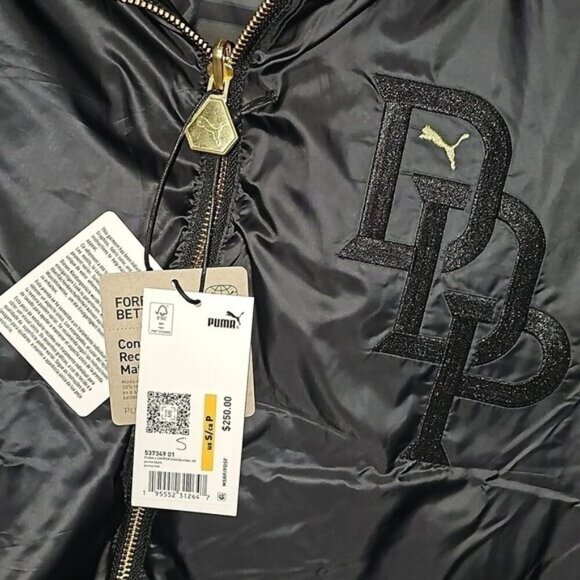 Puma x Dapper Dan Studded Puffer Bomber Reversible Jacket Coat NWT Small - Picture 7 of 15